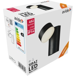 Avide kültéri fali lámpa Siraz LED 12W NW IP54 Fali lámpa