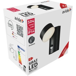 Avide kültéri fali lámpa Dena LED 12W WW IP54 Fali lámpa