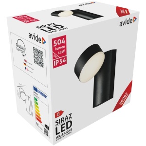 Avide kültéri fali lámpa Siraz LED 12W WW IP54 Fali lámpa