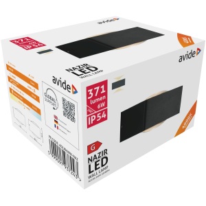 Avide kültéri fali lámpa Cairo 4 irányú LED 12W WW IP54 Fali lámpa