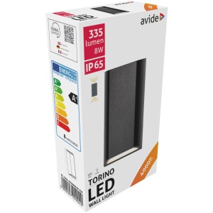 Avide kültéri fali lámpa Torino 2 irányú LED 8W NW IP65 Fali lámpa