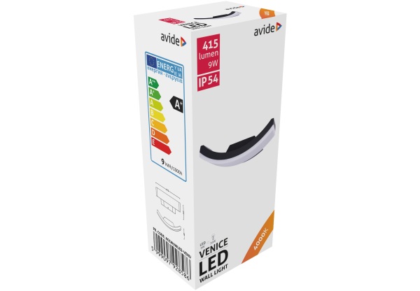 Avide kültéri fali lámpa Venice LED 9W NW IP54 Fali lámpa