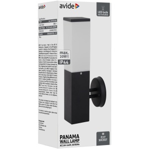 Avide kültéri fali lámpa Panama 1xE27 IP44 Antracit Fali lámpa