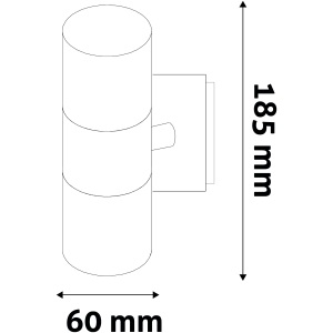 Avide kültéri fali lámpa Cairo 2 irányú LED 6W NW IP54 Fali lámpa