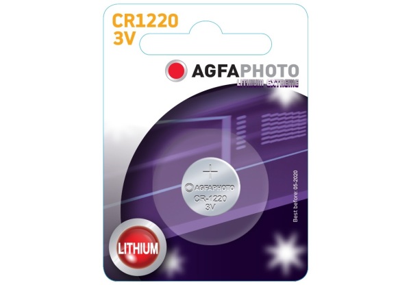 AgfaPhoto Lithium Gombelem CR1220 B1 Lítium