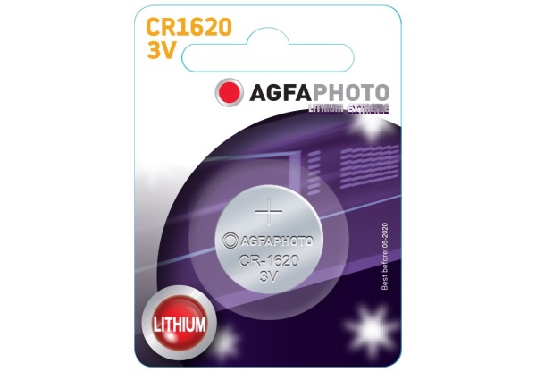 AgfaPhoto Lithium Gombelem CR1620 B1 Lítium