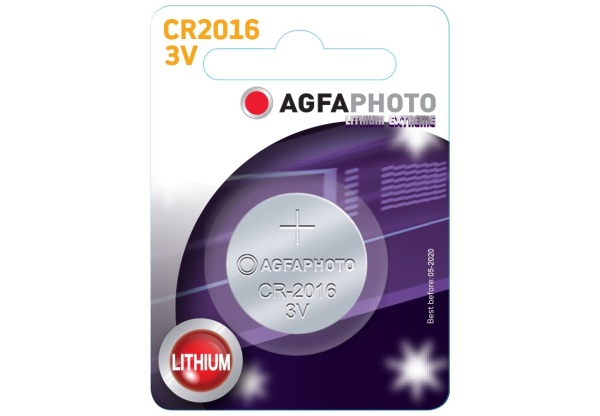 AgfaPhoto Lithium Gombelem CR2016 B1 Lítium