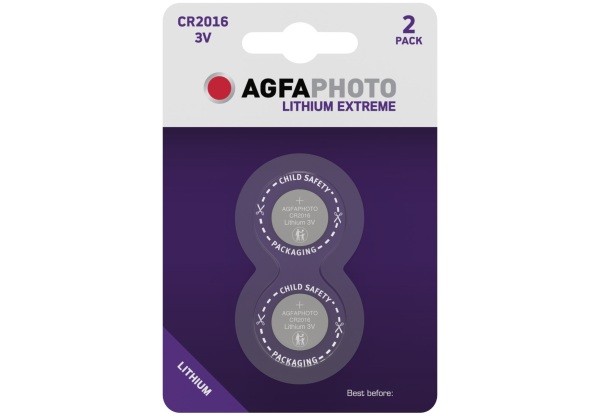 AgfaPhoto Lithium Gombelem CR2016 B2 Lítium