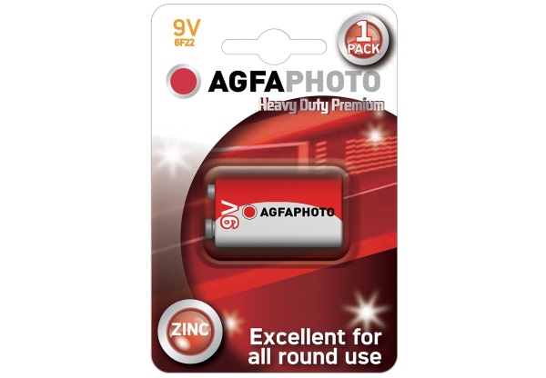 AgfaPhoto Heavy Duty Féltartós 9V Elem B1 Bliszteres