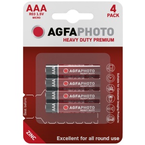 AgfaPhoto Heavy Duty Féltartós Mikro Elem AAA B4 Bliszteres