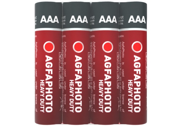 AgfaPhoto Heavy Duty Féltartós Mikro Elem AAA SHRINK S4 Fóliás