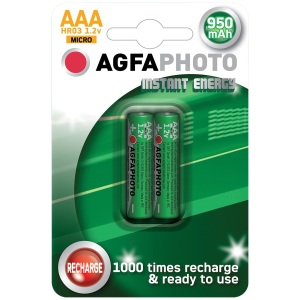 AgfaPhoto Akkumulátor R2U Mikro 950mAh B2 Akkumulátorok, töltők
