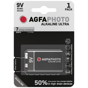 AgfaPhoto Ultra Alkáli 9V Elem B1 Ultra