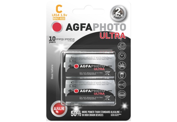 AgfaPhoto Ultra Alkáli Baby Elem C B2 Ultra