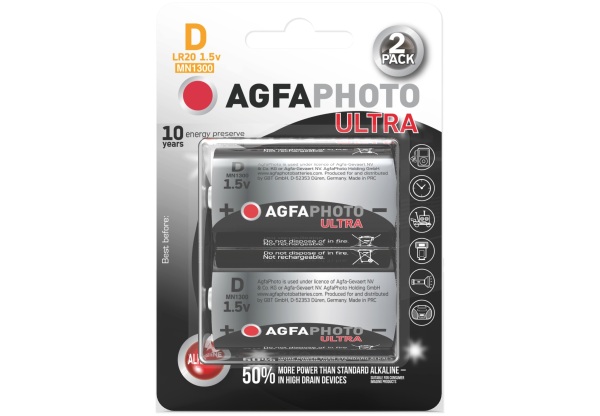 AgfaPhoto Ultra Alkáli Góliát Elem D B2 Ultra