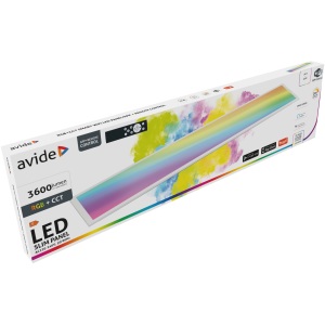 Avide LED Slim Panel 1195x295x30mm 36W RGB+CCT RGBW