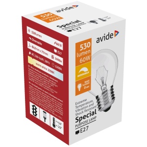 Speciális Izzó P45 40W E14 WW (Avide hőálló) Belföld