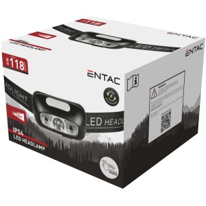 Entac Fejlámpa Fókuszálható 5W Alu + 4db AgfaPhoto HD Fejlámpa