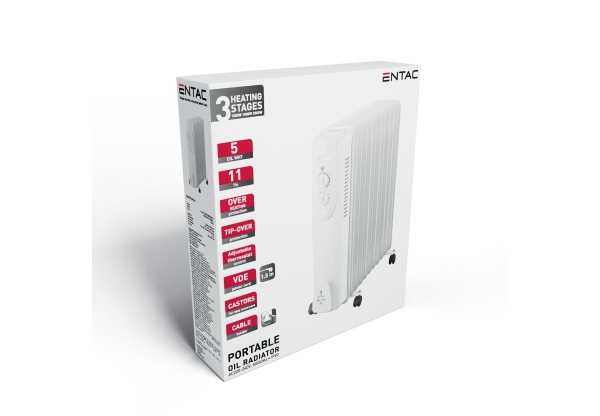 Entac Olajradiátor 11 taggal 2500W Fűtőtestek