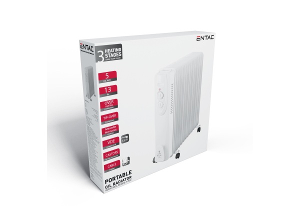 Entac Olajradiátor 13 taggal 2500W Fűtőtestek