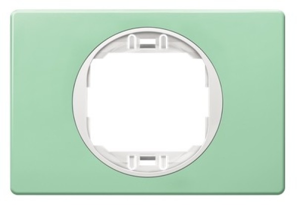 EON egyszeres fedőkeret 80×120, pasztel zöld, fehér tartóval 1 részes 80x120