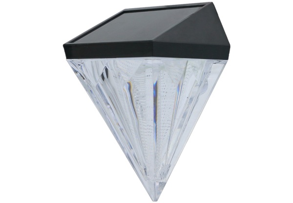 Entac Napelemes Gyémánt alakú Műanyag Lámpa Fali szolár lámpa