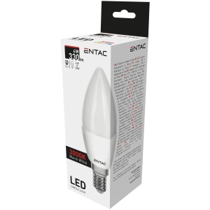 Entac LED Candle E14 4W CW 6400K Gyertya