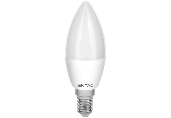 Entac LED Candle E14 6,5W NW 4000K Duo Pack Gyertya