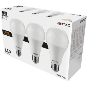 Entac LED Globe E27 15W NW 4000K Gömb