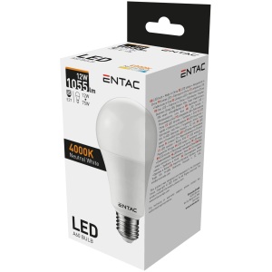 Entac LED Globe E27 15W NW 4000K Gömb