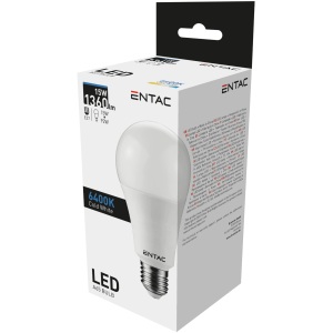 Entac LED Globe E27 15W CW 6400K Gömb