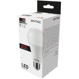 Entac LED Globe E27 15W CW 6400K Gömb