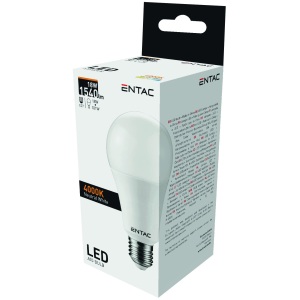 Entac LED Globe E27 15W CW 6400K Gömb