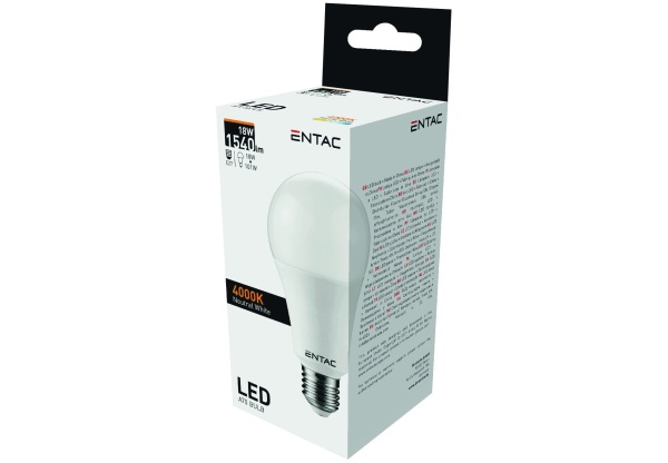 Entac LED Globe E27 18W NW 4000K Gömb