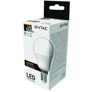 Entac LED Mini Globe E27 6,5W NW 4000K Mini Gömb