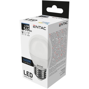 Entac LED Mini Globe E14 6,5W WW 3000K Mini Gömb