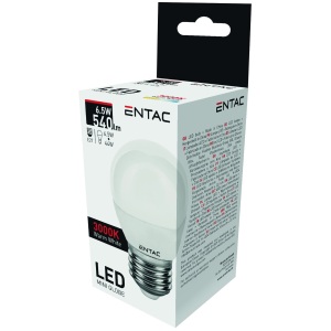 Entac LED Mini Globe E27 6,5W CW 6400K Mini Gömb