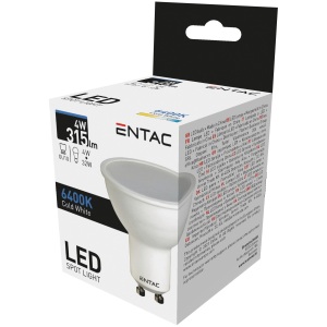 Entac LED Spot Wide Angle GU10 6,5W NW 4000K Szpot