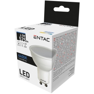 Entac LED Spot Wide Angle GU10 6,5W NW 4000K Szpot